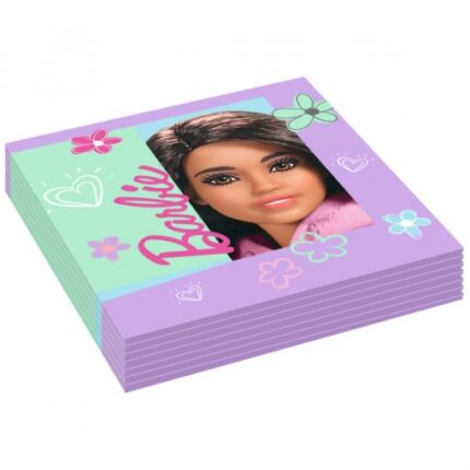 16 Guardanapos 33cm Barbie Sweet Life
