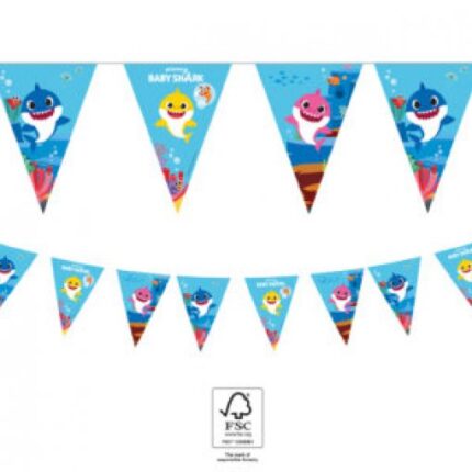 Bandeiras Triângulo 2,3m Baby Shark