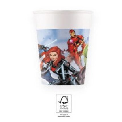 8 Copos 200ml  Avengers
